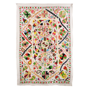 Embroidered Suzani Throw (222 x 146cm)