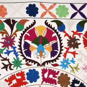 Embroidered Suzani Throw (222 x 148 cm)