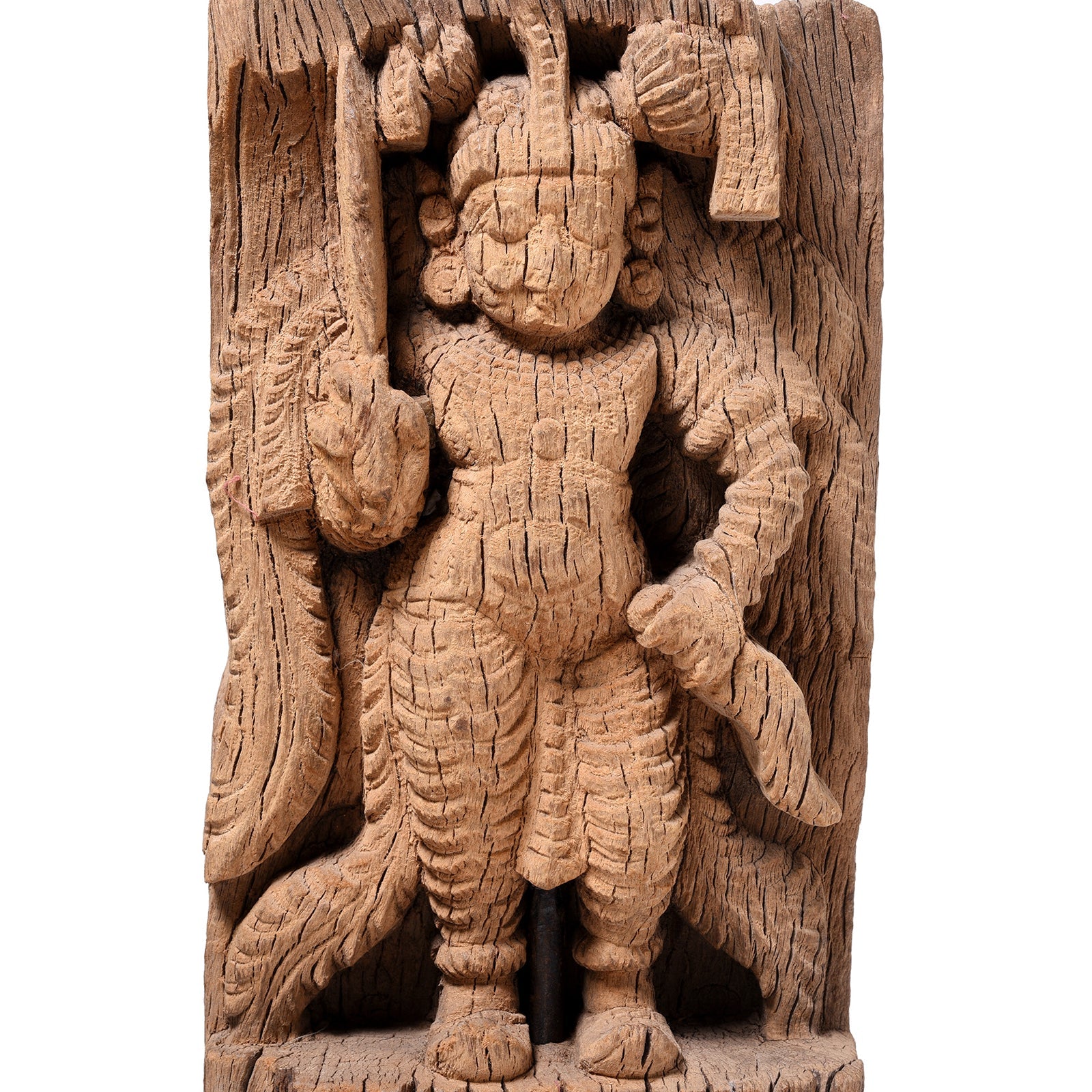 Teak Chariot Carving From Tamil Nadu - 19th Century