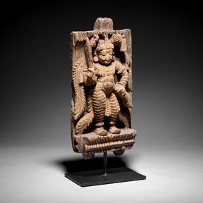 Teak Chariot Carving From Tamil Nadu - 19th Century