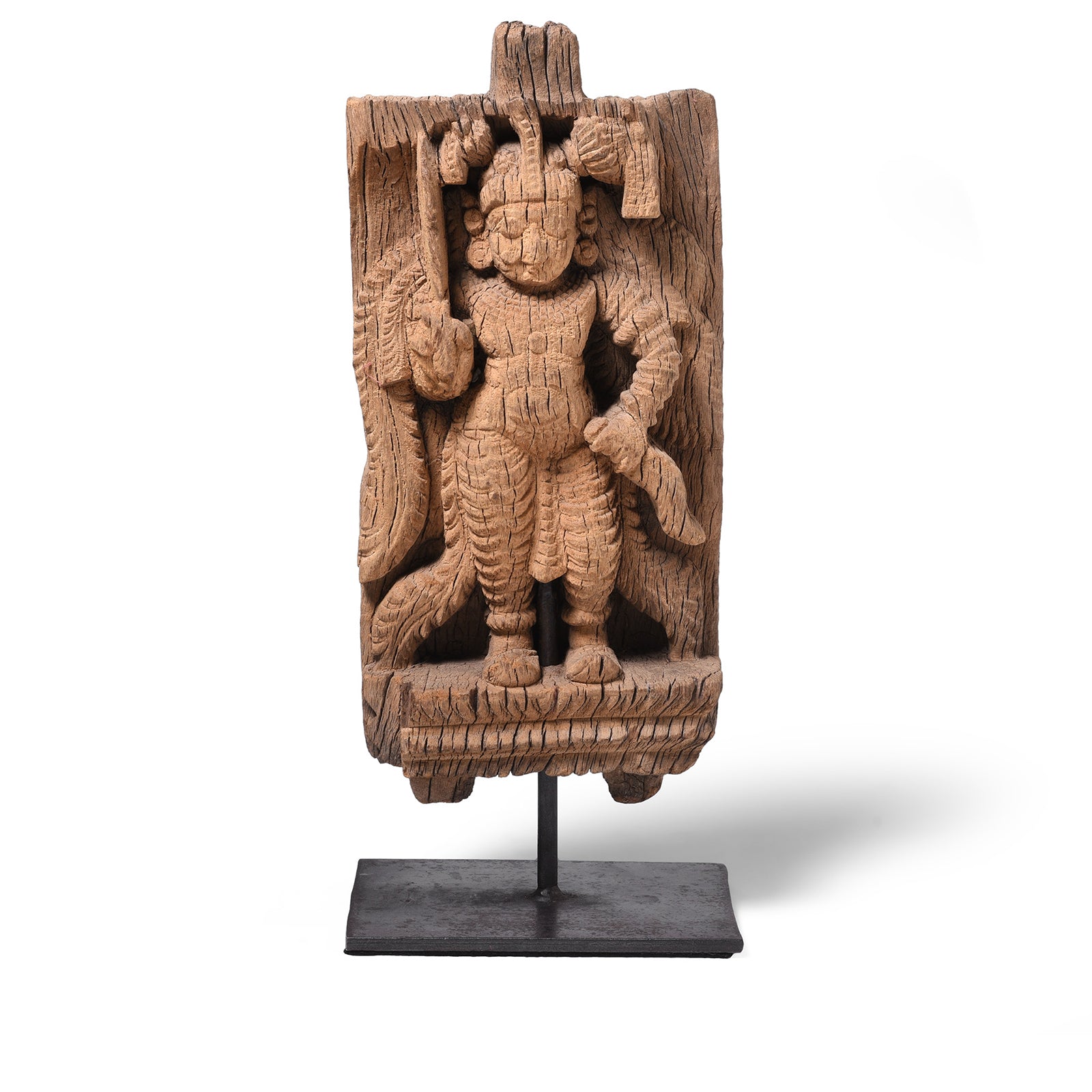 Teak Chariot Carving From Tamil Nadu - 19th Century