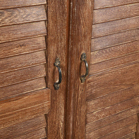 Reclaimed Teak 4 Door Louvre Sideboard