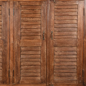 Reclaimed Teak 4 Door Louvre Sideboard