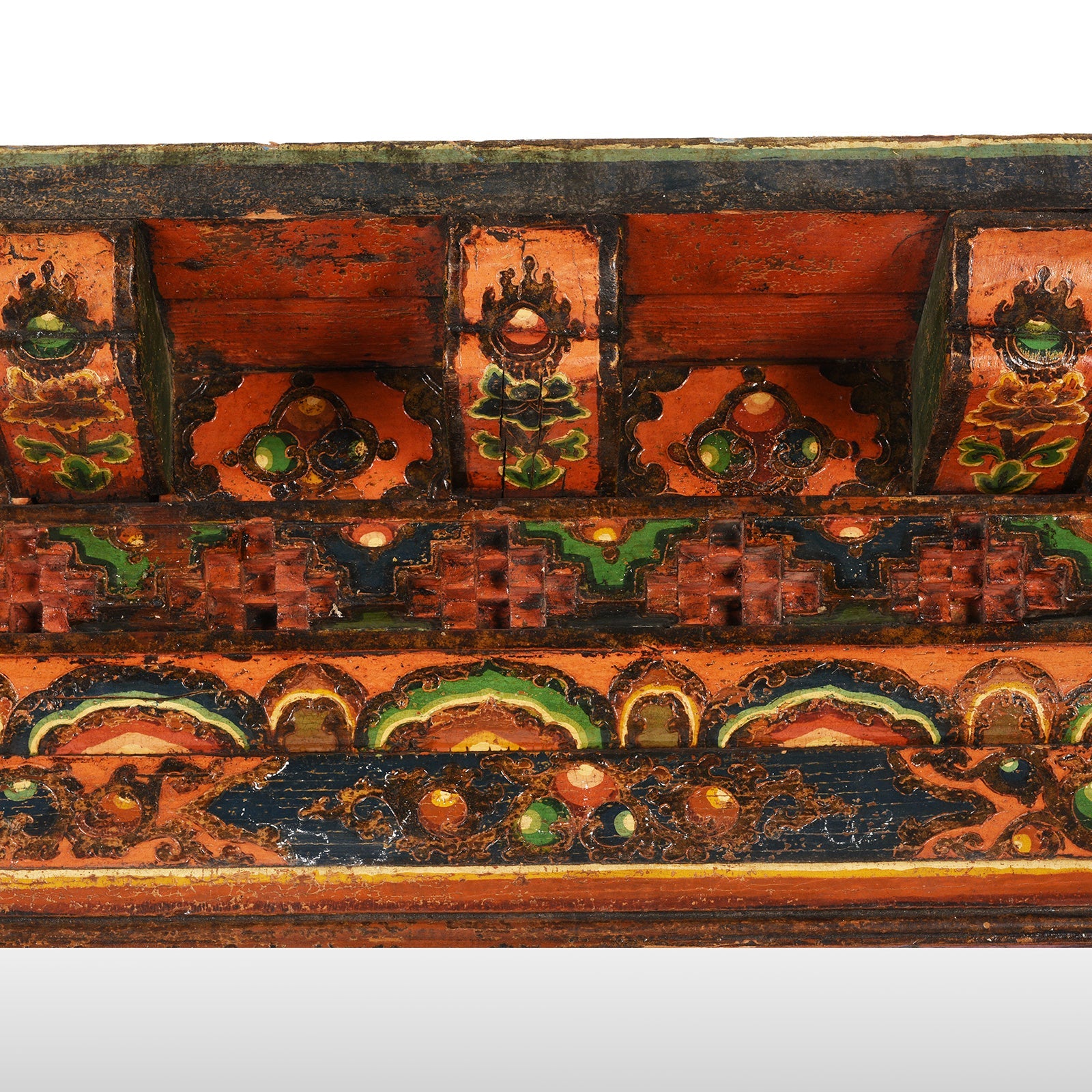 Old Tibetan Door Mirror - Ca 1910