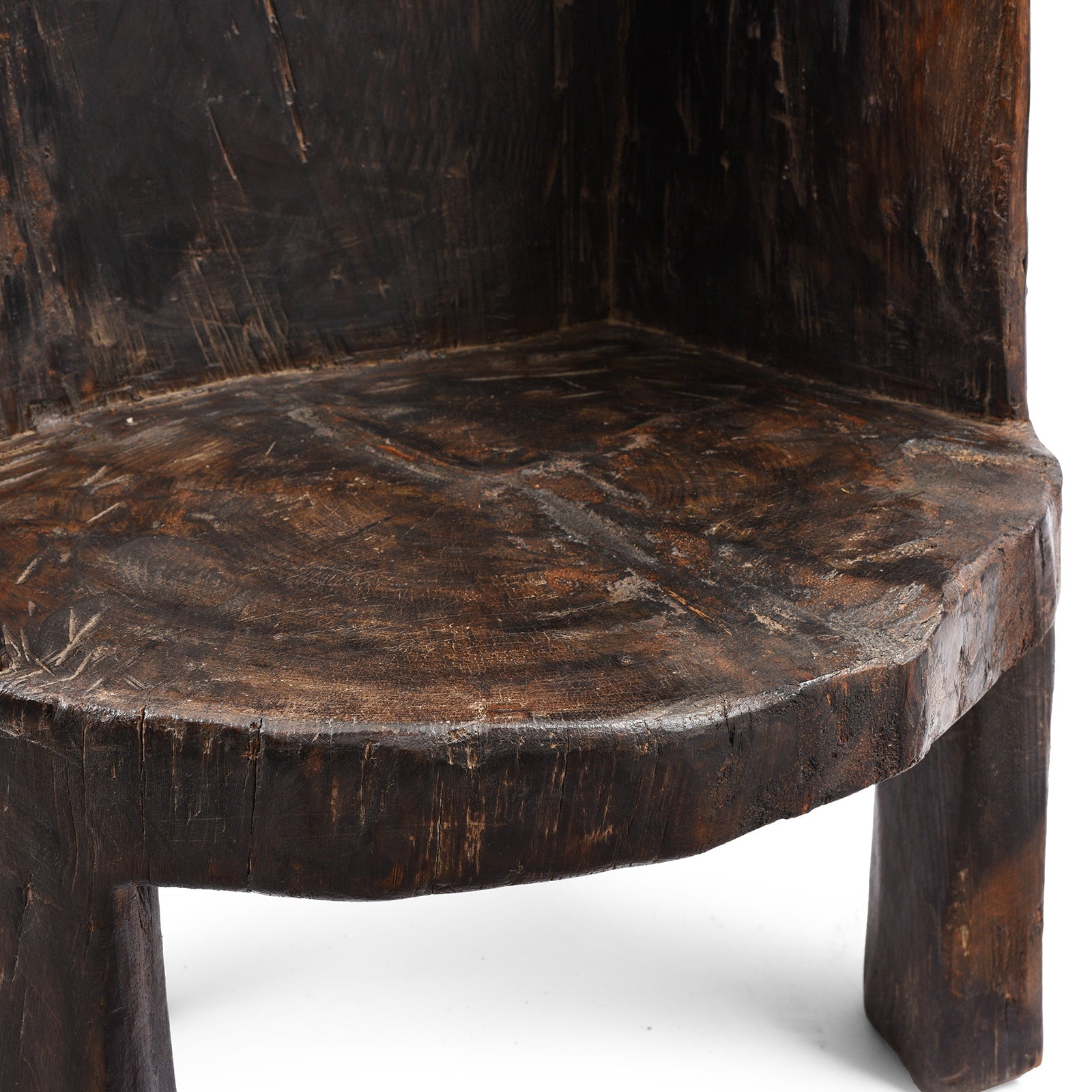 Carved Tribal Chair From Nagaland -  Ca 1930