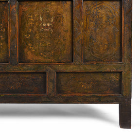 Gilt Painted Tibetan Altar Cabinet - Late 19th Century