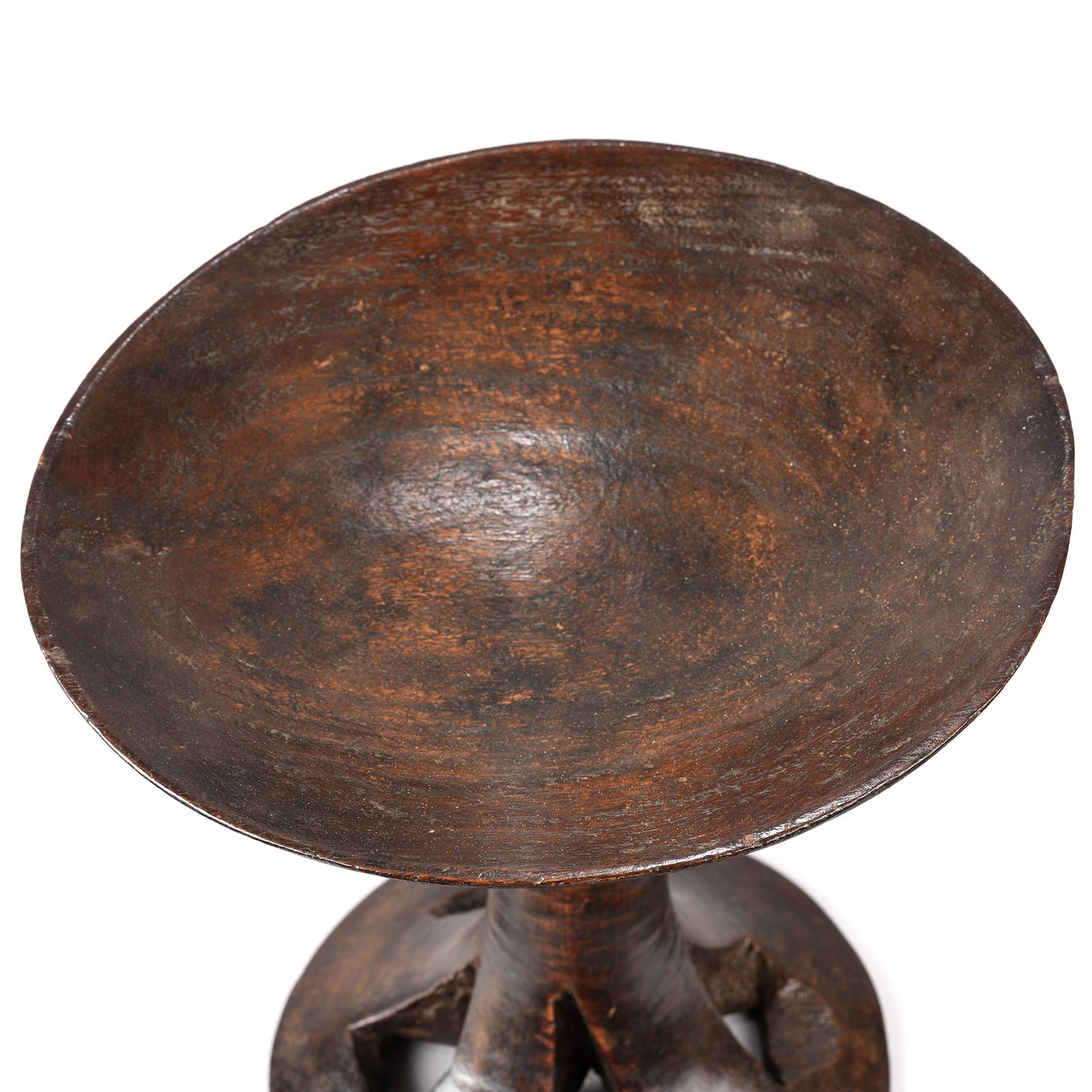 Carved Tribal Food Bowl From Nagaland - Ca 1920