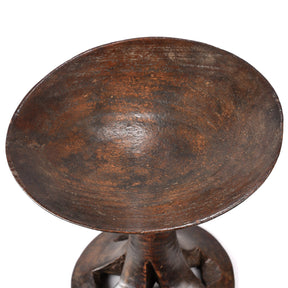 Carved Tribal Food Bowl From Nagaland - Ca 1920