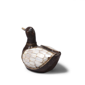 Vintage Indian Mother Of Pearl Inlay Duck