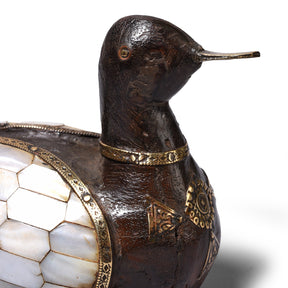Vintage Indian Mother Of Pearl Inlay Duck