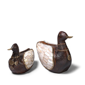 Vintage Indian Mother Of Pearl Inlay Duck