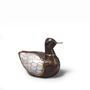 Vintage Indian Mother Of Pearl Inlay Duck