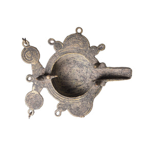 Brass Dhokra Bastar Oil Lamp - Ca 1910