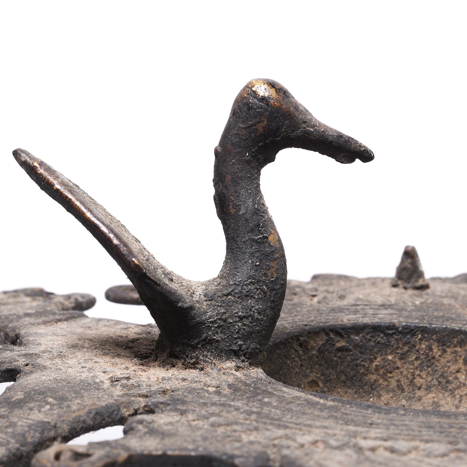 Brass Dhokra Bastar Oil Lamp - Ca 1910