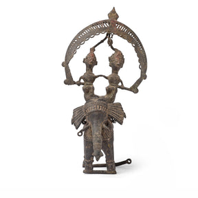 Brass Bastar Elephant & Riders - Ca 1975