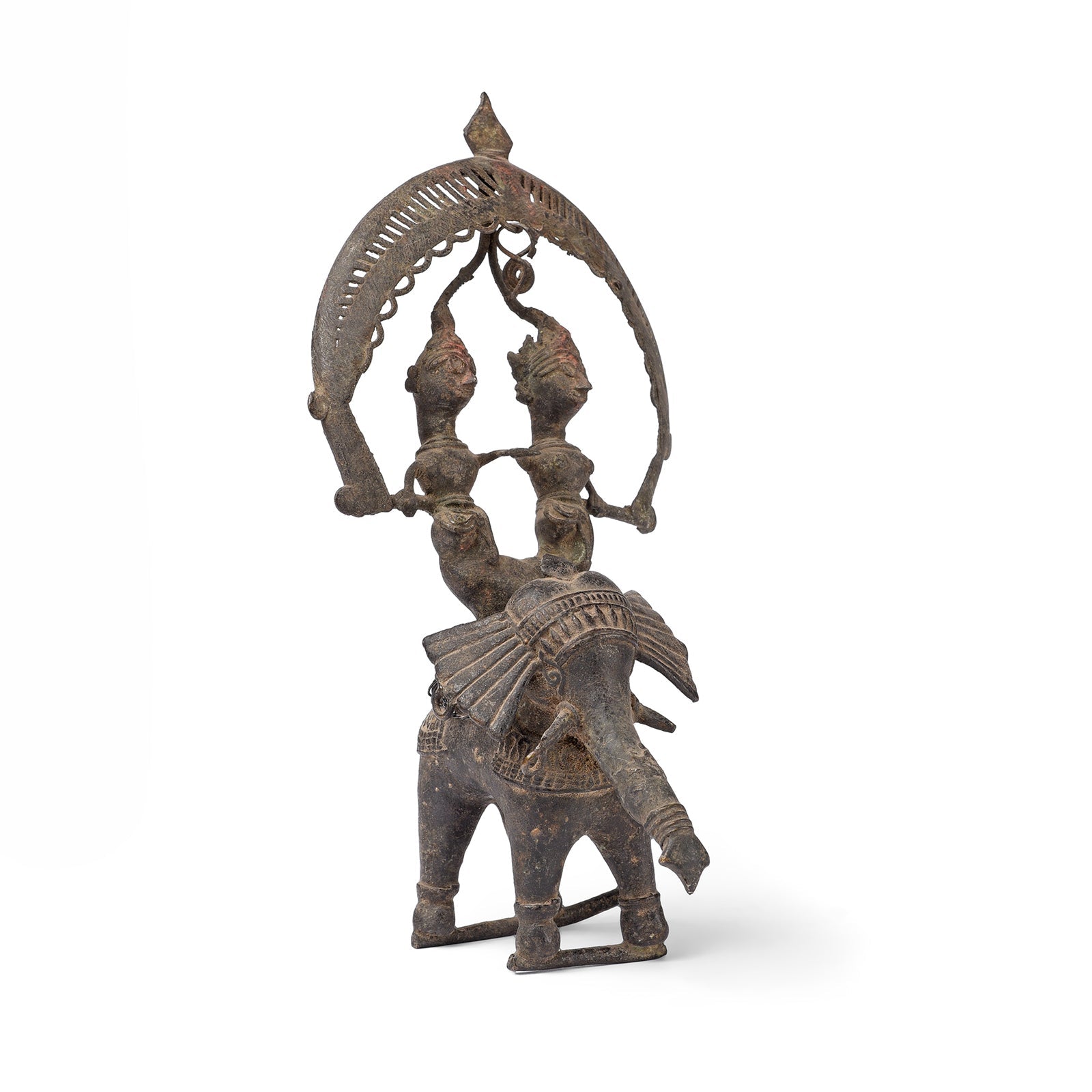 Brass Bastar Elephant & Riders - Ca 1975