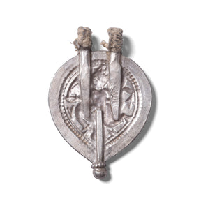 Indian Tribal Silver Hanuman Amulet - 19th Century