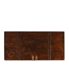 Brass Bound Teak Chest From Gujarat - 19th Century (With Secret Compartment)