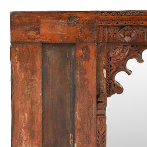 Old Indian Mirror From Banswara Tribal Area - 19th Century