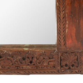 Old Indian Mirror From Banswara Tribal Area - 19th Century