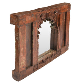 Old Indian Mirror From Banswara Tribal Area - 19th Century