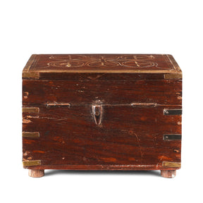 Rosewood Scent Box With Bottles From Lucknow - Ca 1900