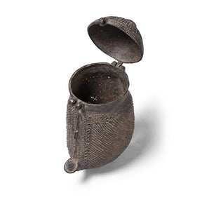 Dhokra Mango Coin Purse From Bengal - 19th Century