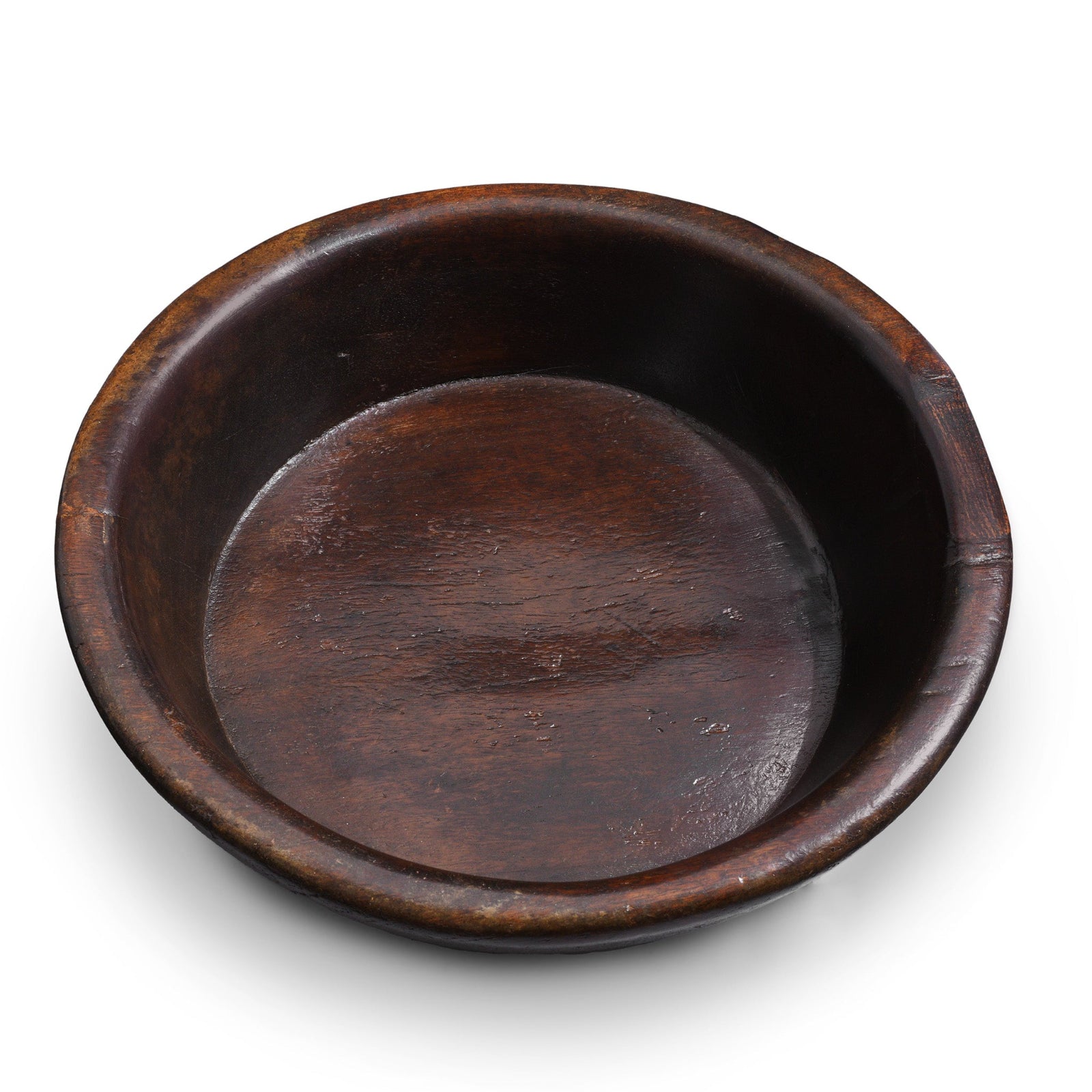 Carved Indian Parath Bowl From Rajasthan - Ca 1920