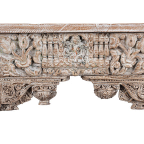 Reclaimed Teak Console Table With Painted Finish