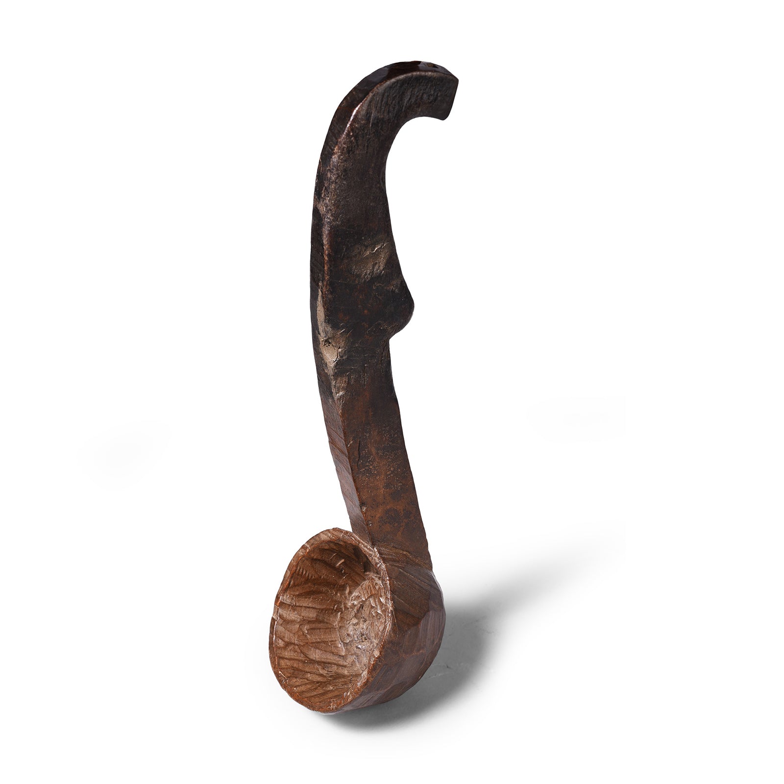 Carved Wooden Spoon From Banswara - Rajasthan - Ca 1940's