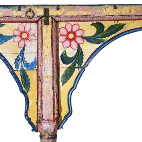 Painted Teak Double Arch From Maharashtra - 19th Century