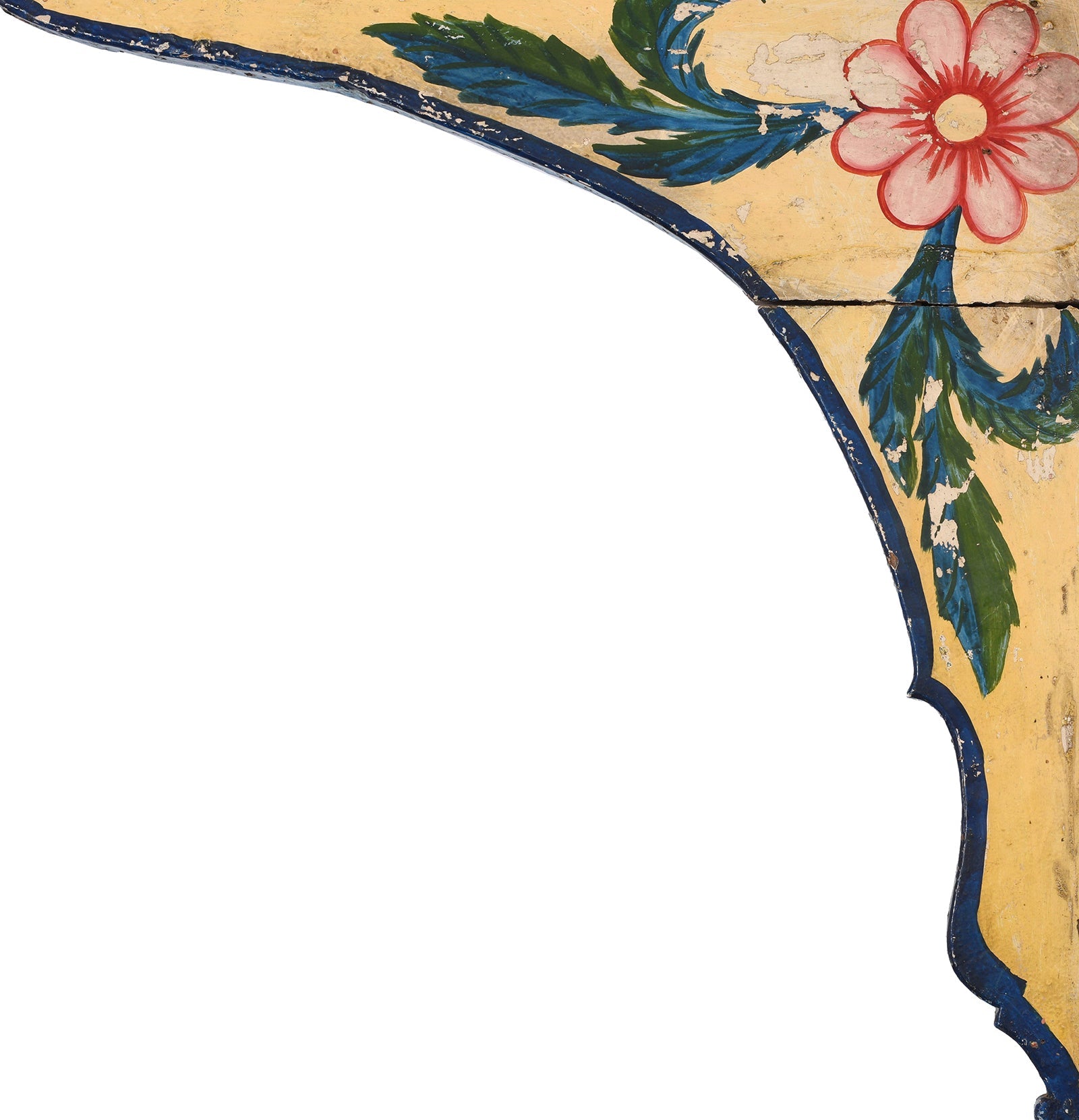 Painted Teak Double Arch From Maharashtra - 19th Century