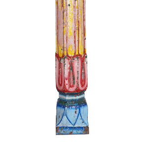 Painted Teak Double Arch From Maharashtra - 19th Century