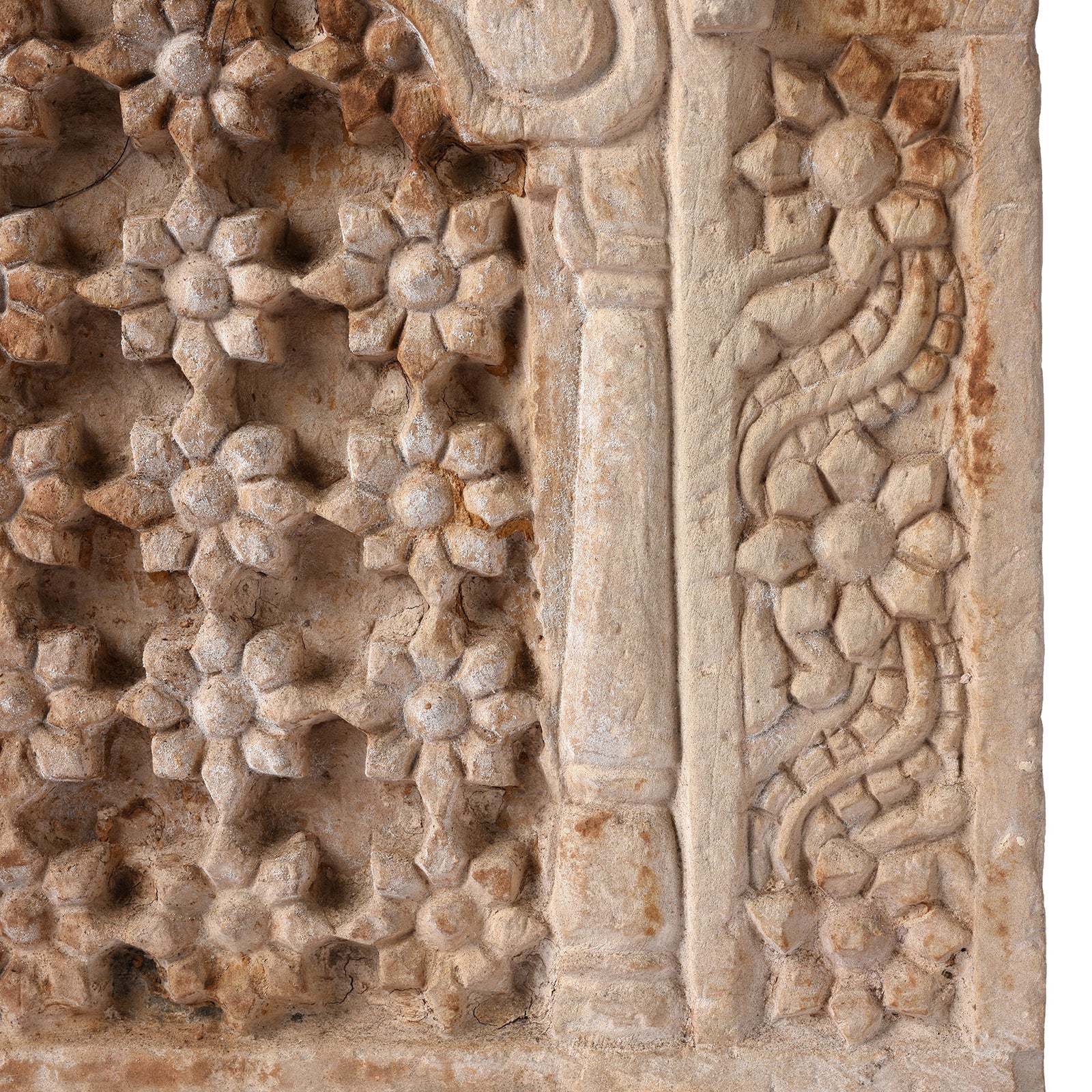 Carved Stone Jali Panel From Jaisalmer - 19th Century
