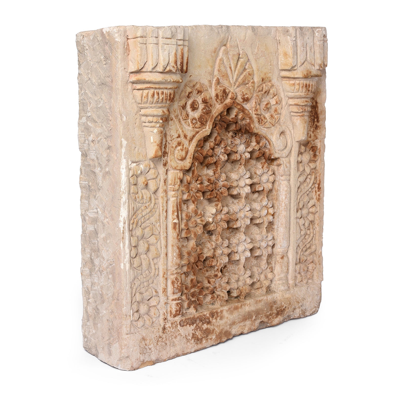 Carved Stone Jali Panel From Jaisalmer - 19th Century