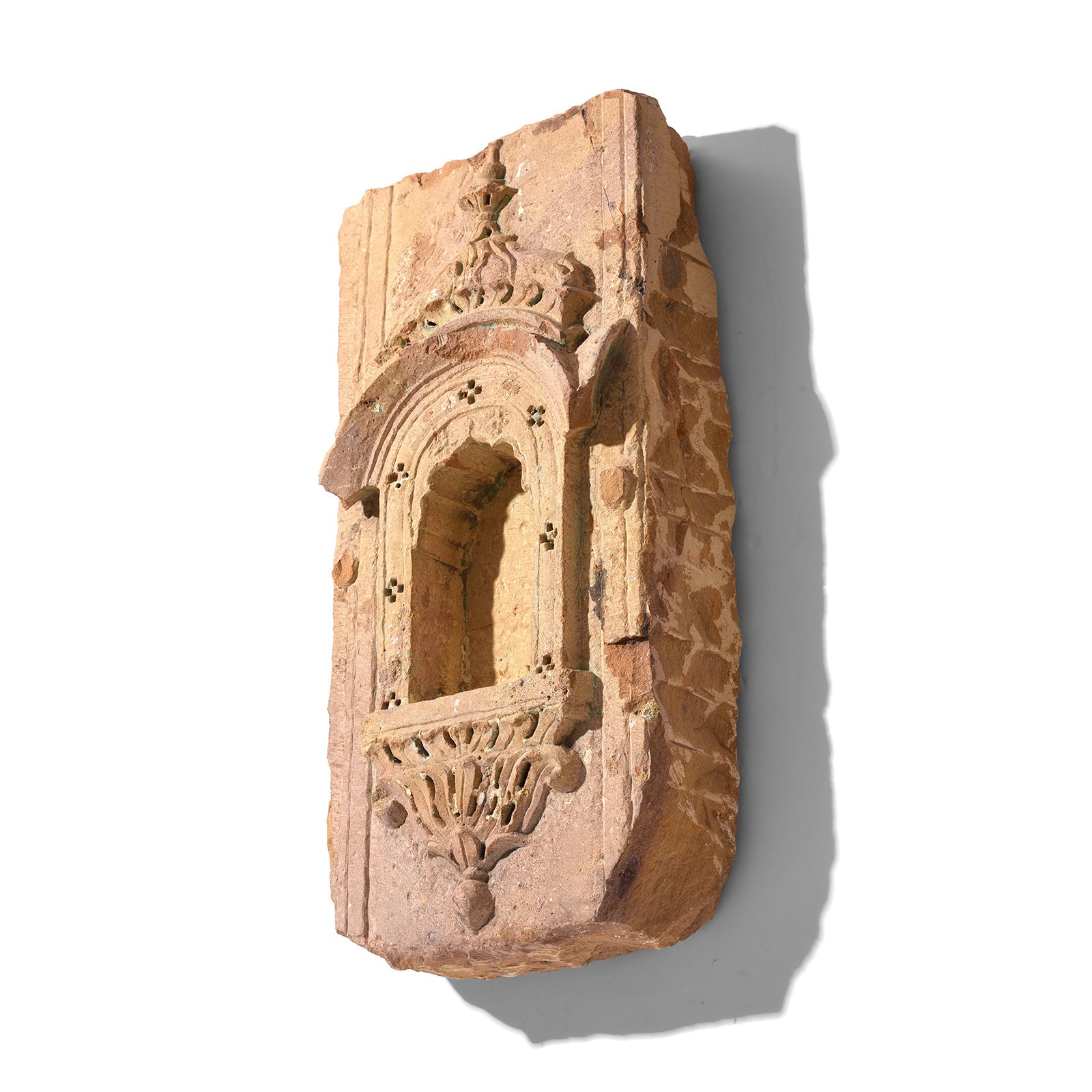 Stone Jharokha Lamp Niche - 19th Century