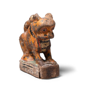 Old Painted Leopard From Orissa - Ca 1920