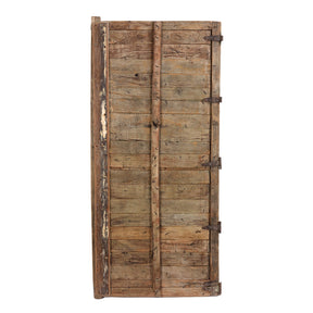 Green Painted Stick Door From Jaisalmer - 19th Century