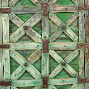 Wooden Stick Door From Jaisalmer - 19th Century