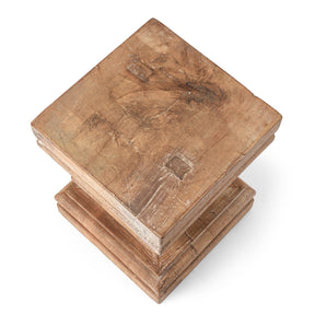 Indian Side Table Made From Reclaimed Teak
