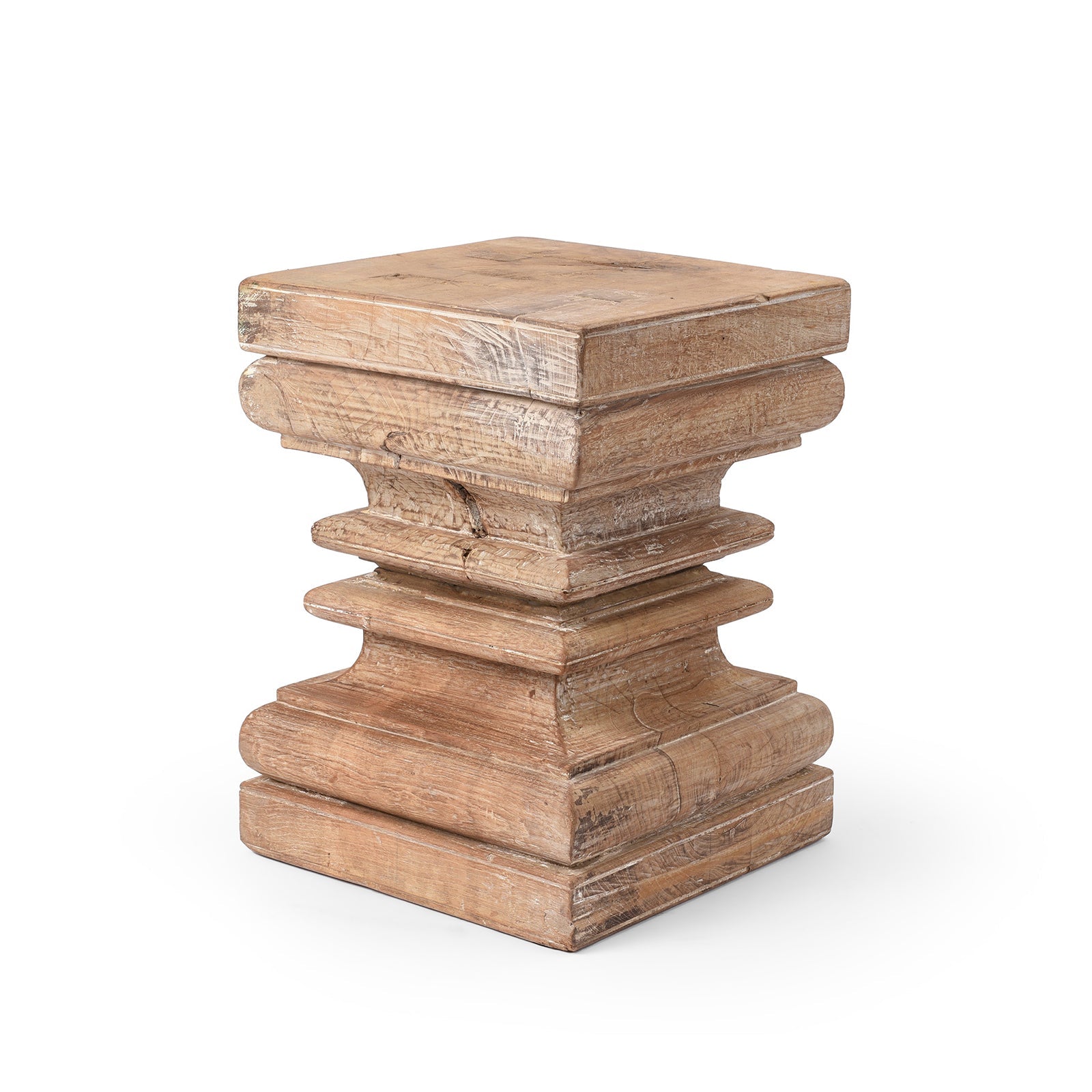 Indian Side Table Made From Reclaimed Teak