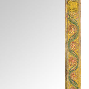 Painted Door Mirror From Andhra Pradesh - Late 19th Century