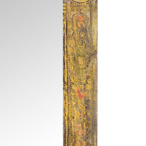 Painted Door Mirror From Andhra Pradesh - Late 19th Century
