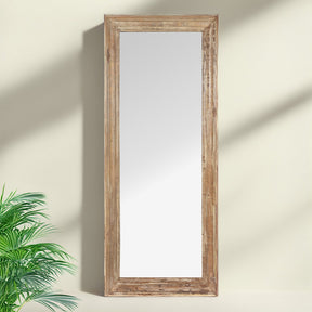 Rustic Indian Mirror Made From Old Teak