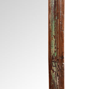 Square Mirror Made From Old Architectural Teak