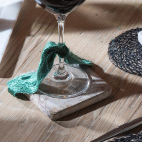 Set Of 4 Bidisar Marble Coasters From Rajasthan