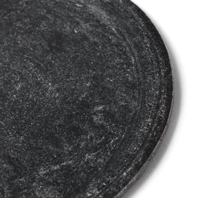 Black Marble Round Plate
