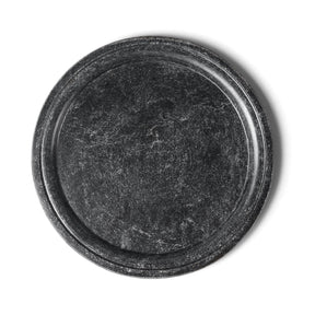Black Marble Round Plate
