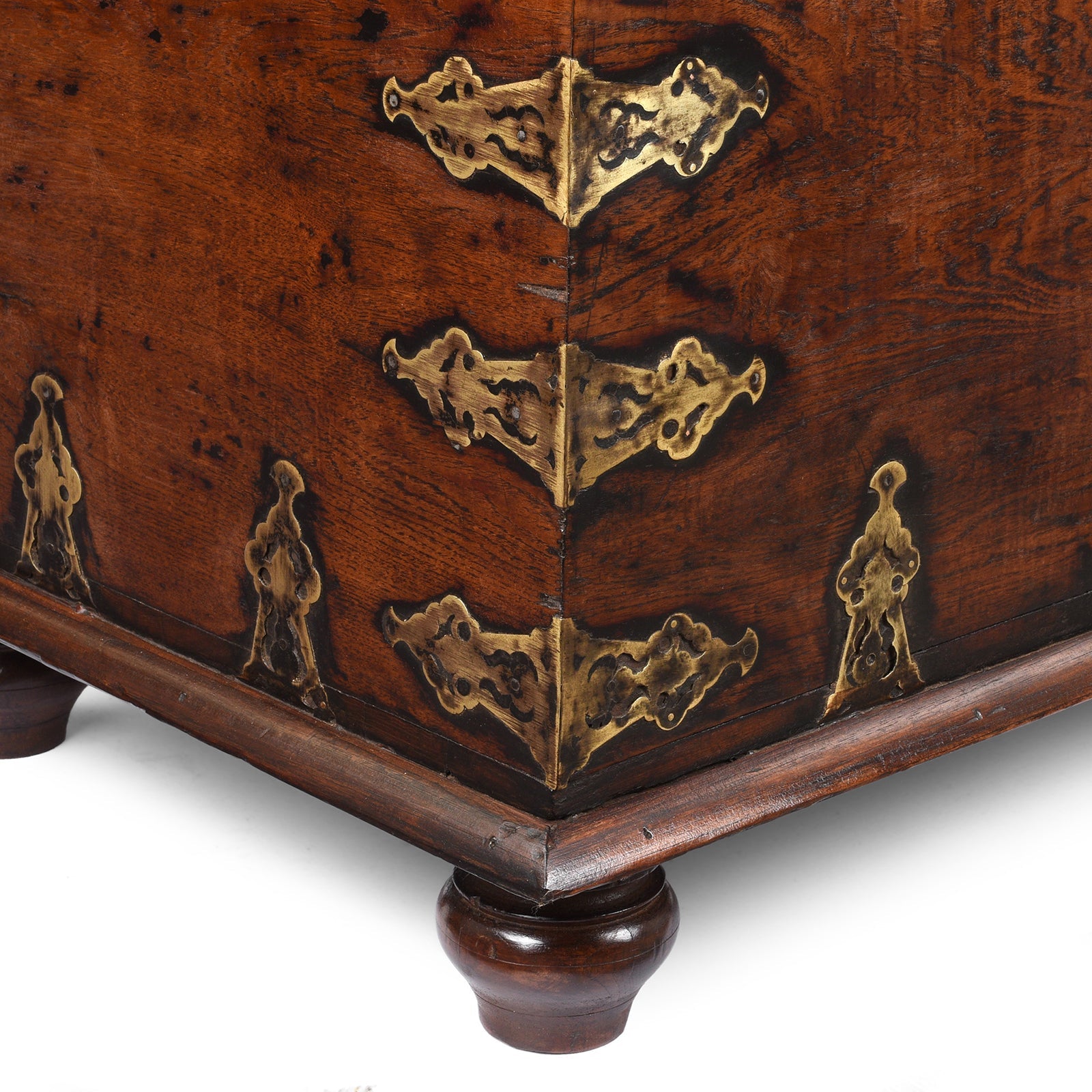 Brass Bound Chest From Rann Of Kutch - 18th Century