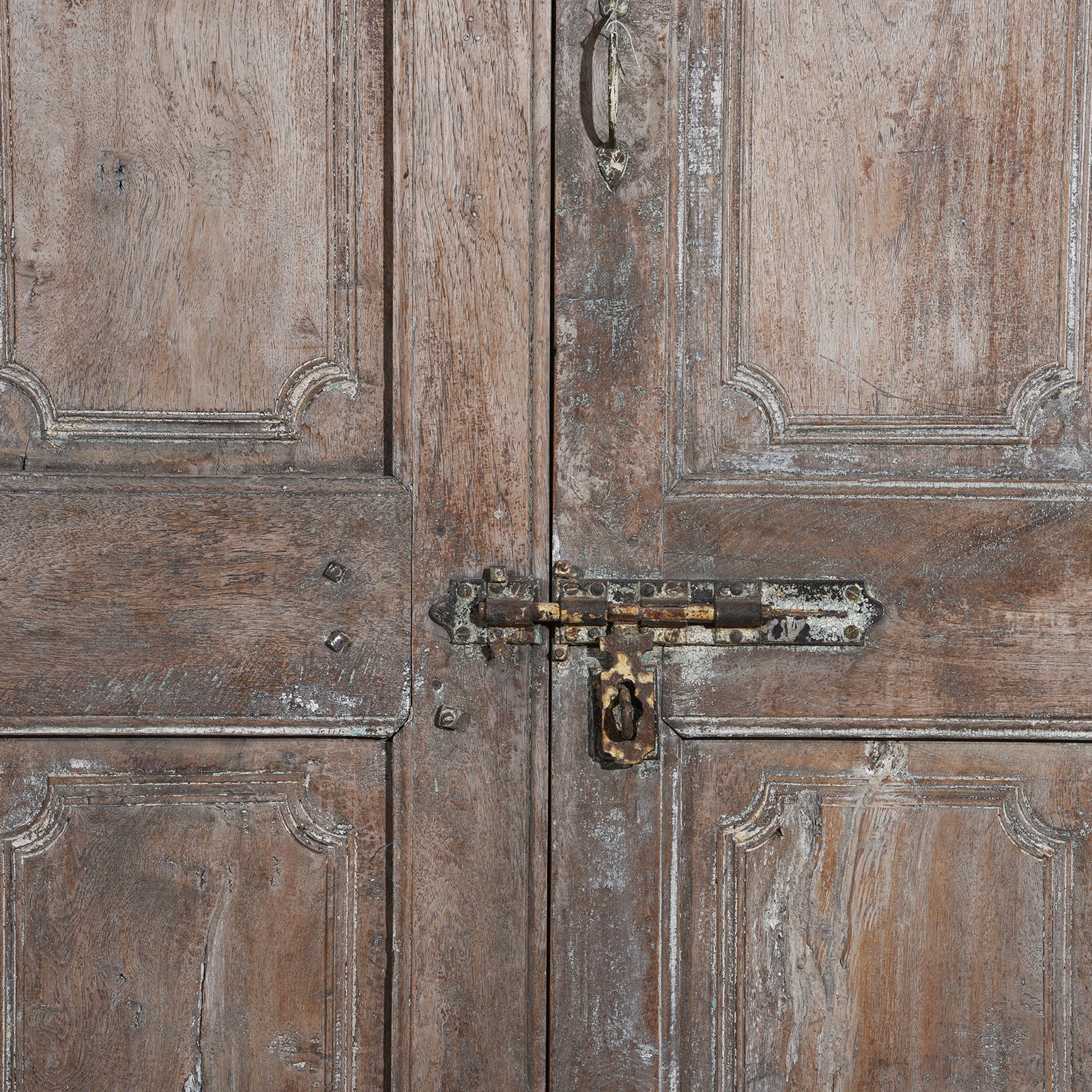 Carved Teak Door And Frame From Gujarat - 19th Century